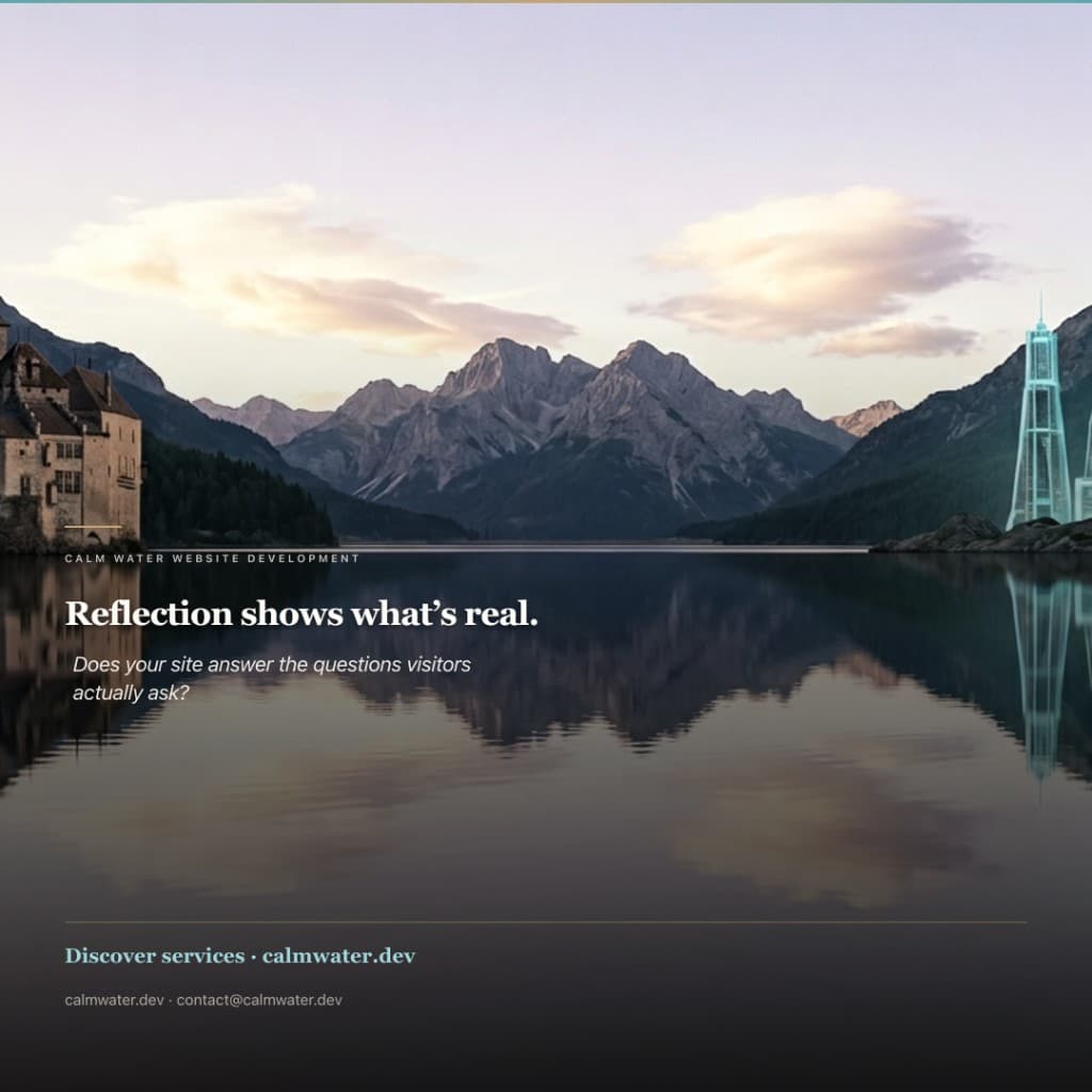 Order, navigable — studio concept plate